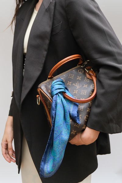 Parsley Print Silk Square Scarf