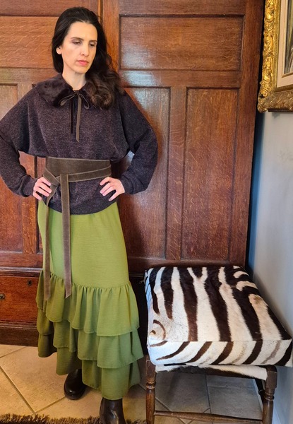 choclate Rib Crew Neck Jumper