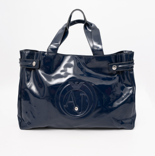 Armani Jeans PVC Tote Bag Navy