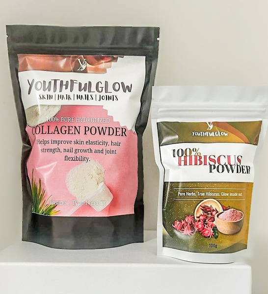 Glow from Within Collagen & Hibiscus Powder Duo