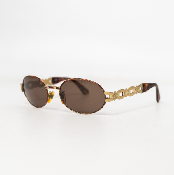FENDI Vintage Oval Logo Sunglasses