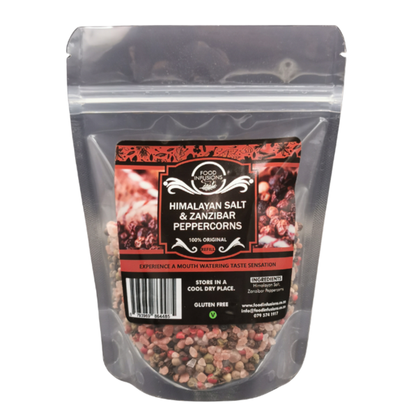 Himalayan Salt and Zanzibar Peppercorn spice refill