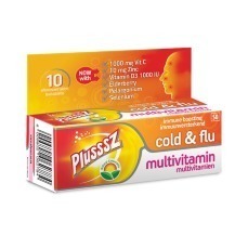 PLUSSSZ  COLD & FLU EFFERVESCENT TABLETS - 10