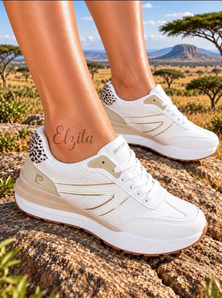 Pierre Cardin ~ Angelique ~ White/Beige (Sizes 4, 5, 6, 7 )