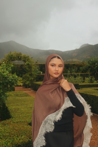Cocoa Silk Lace Modal