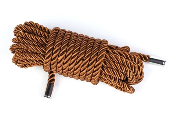 5 Meters Brown Cotton Bondage Rope – Soft & Durable Shibari Restraint Rope