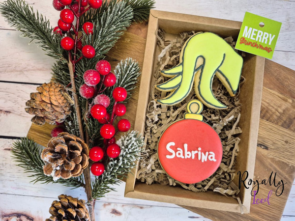 Personalized Grinchy Christmas Gift Box