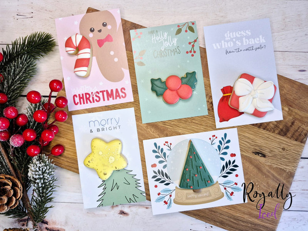 Assorted Christmas Cookie Mini Cards