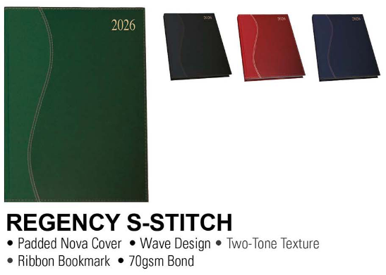 DIARY 2026 A4 PAD S-STITCH REGENCY