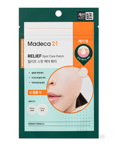 Madeca 21 Relief Spot Care Patch 68 Pieces - Acne Spot Care Patch