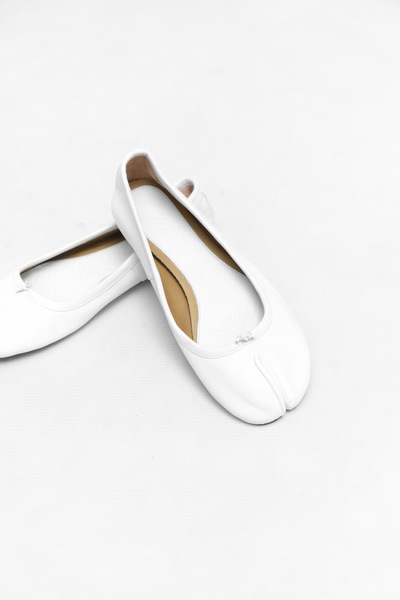 faux leather flats