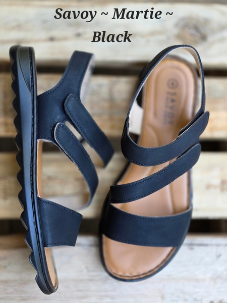 Savoy ~ Martie ~ Black  (Sizes 5, 6, 7, 8)