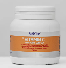 REVITE NON-ACIDIC VIT C 250MG TABLETS - 100