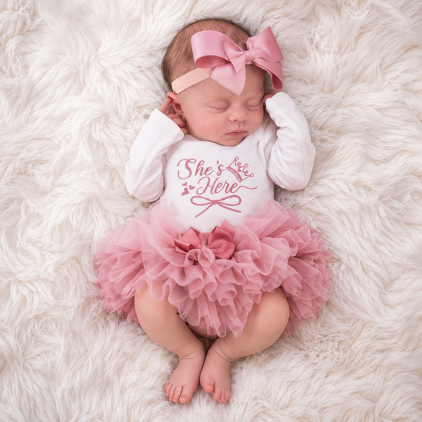 She’s Here Tutu Set