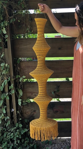 Crochet Fisherman Pendant Shade