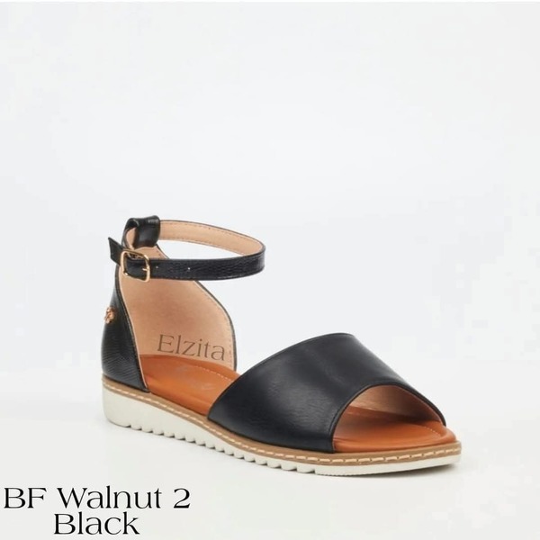Butterfly Feet ~ Walnut ~ Black (Size 9)