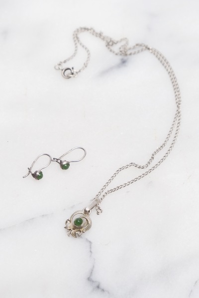 Sterling Silver Pendant Set