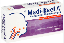 MEDI-KEEL BLACK CURRENT LOZENGES - 16