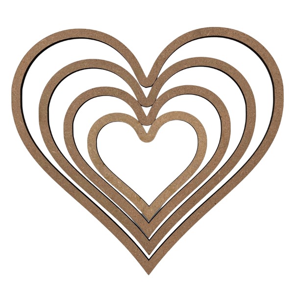 Wooden Heart-Laser Cut Heart Shape