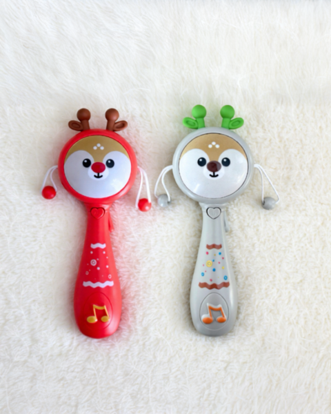 Light Up & Music Deer Rattle