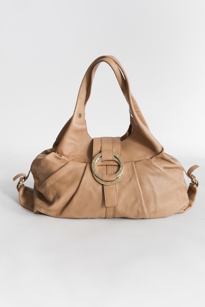 Pre-Owned BVLGARI Chandra Hobo Leather Large