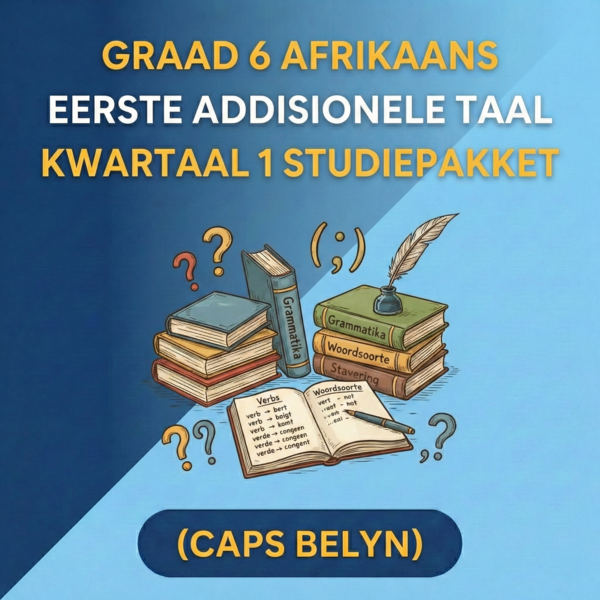 Graad 6 Afrikaans EAT Kwartaal 1 Studiepakket (CAPS Aligned)