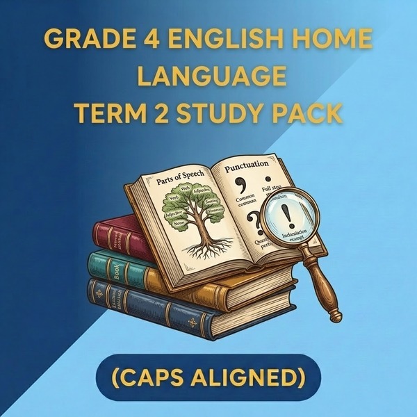 Grade 4 English Home Language Term 2 Study Pack (CAPS Aligned)