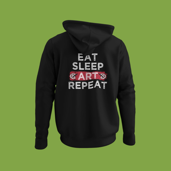 Eat Sleep Art Repeat Hoodie