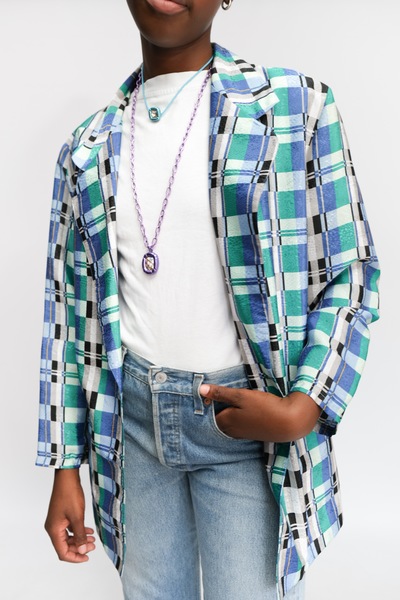 Printed Blazer