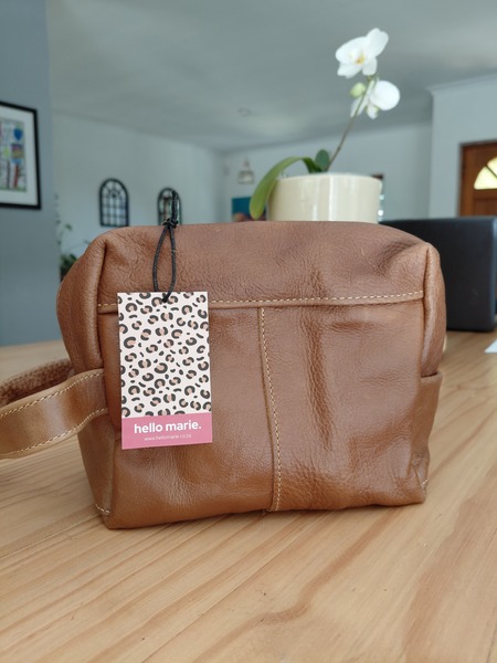 Hello Marie Genuine Leather Toiletry Bag