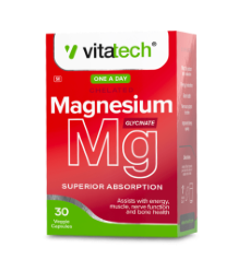 VITATECH MAGNESIUM GLYCINATE 400MG VEGGIE CAPSULES - 30