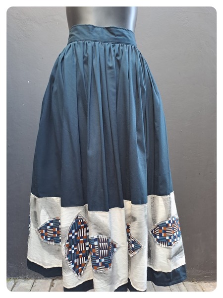 RaRa Skirt - Blue Cotton