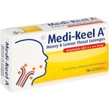 MEDI-KEEL HONEY & LEMON LOZENGES - 16