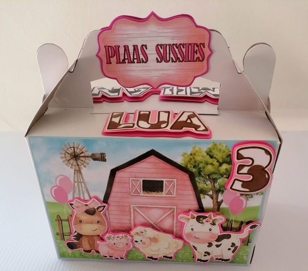 Themed Party Boxes with Handle - Empty