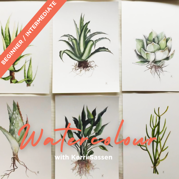 4. Watercolour with Kerri Sassen | Thursday: 10am-12pm