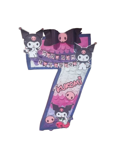 Kuromi Number Pinata