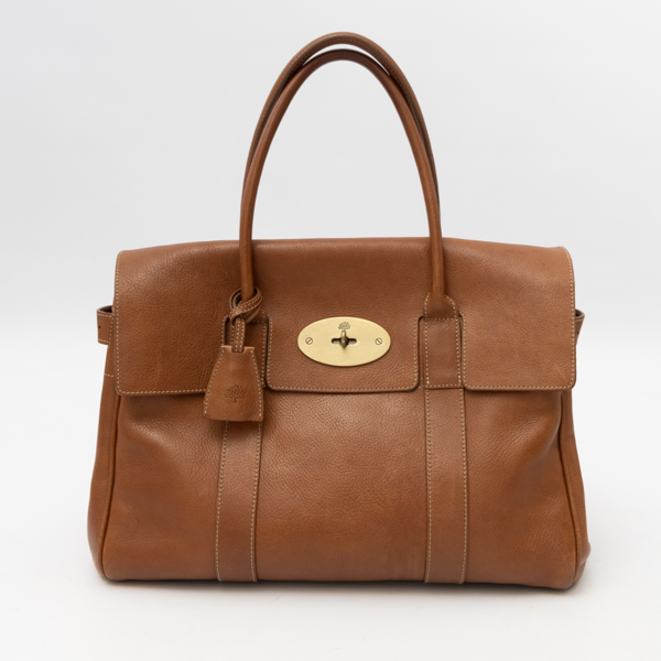 Mulberry Pre-Owned Bayswater Leather Tote Bag Brown