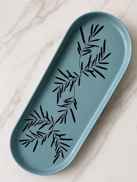 Teal Leaf platter