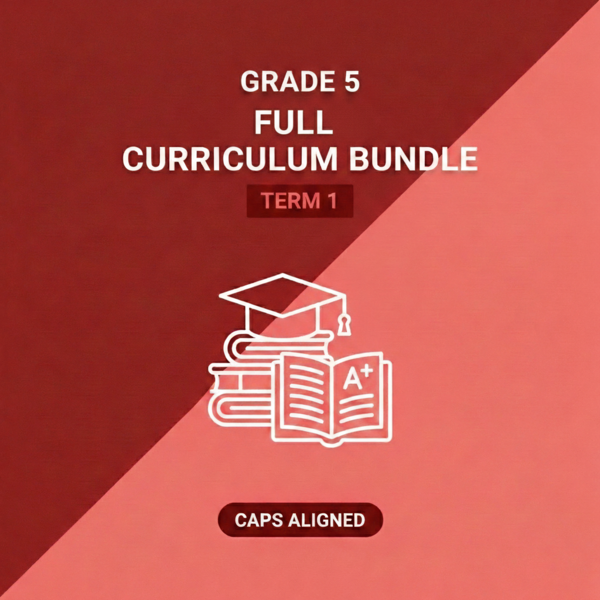 Grade 5 Curriculum Bundle Term 1 Study Pack (CAPS Aligned)