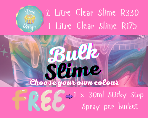 Bulk Slime (Clear): 1 and 2 Litre Tubs