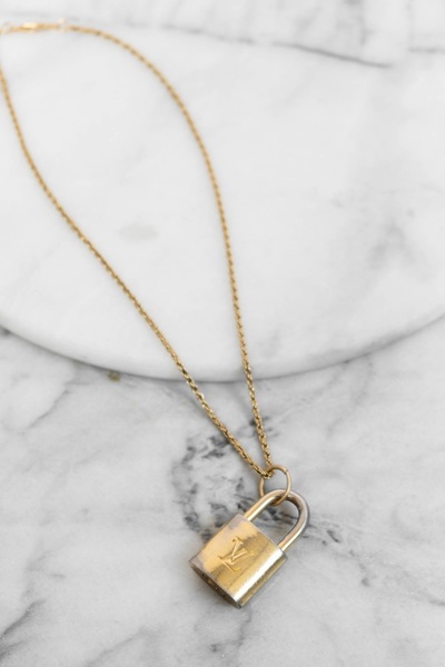 LV Padlock Gold