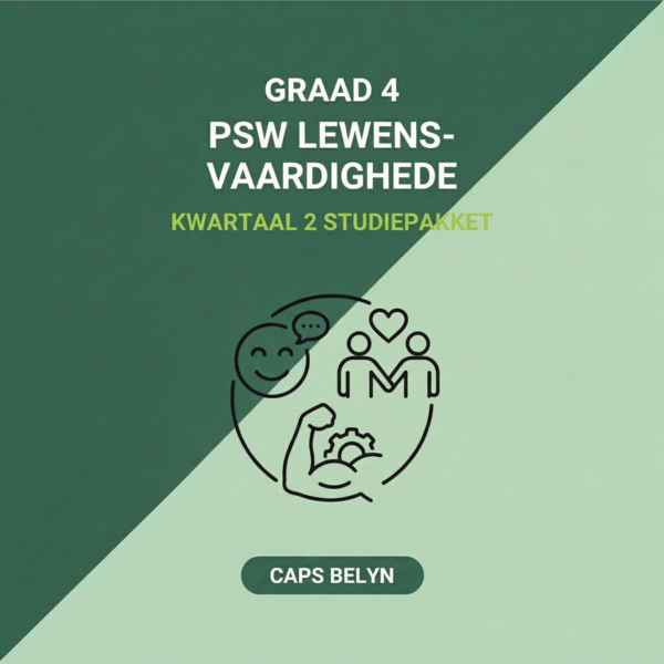 Graad 4 PSW Lewensvaardighede Kwartaal 2 Studiepakket (CAPS Belyn)