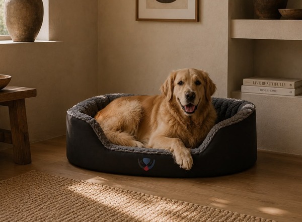 Wagit round bed with removable cover