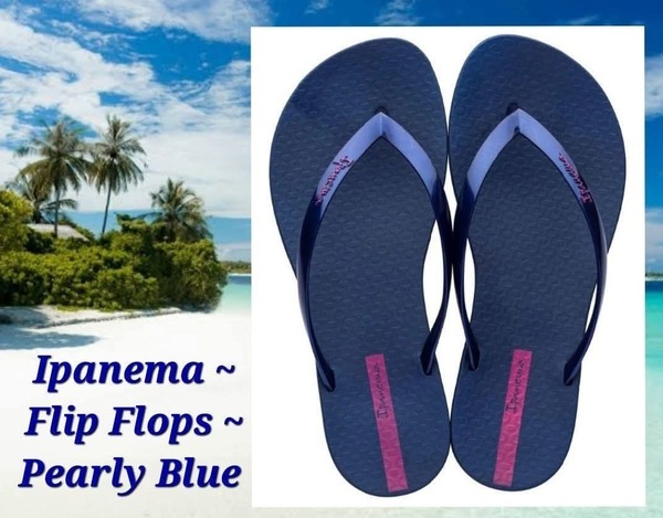 Ipanema - Pearly Flip Flops - Blue (Size 4, 5, 6, 7, 8 )