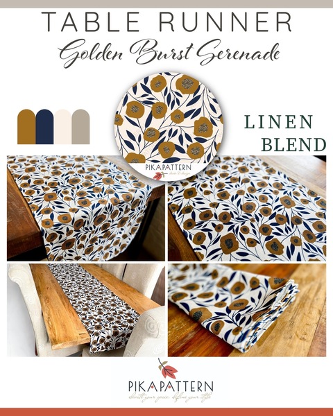 Golden Burst Serenade - Custom Table Linen