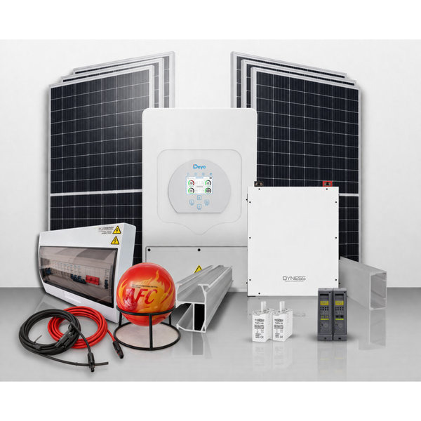 5kW Deye Hybrid Solar System | 5.12kWh Lithium Battery | 6 Solar Panels | Installation Included