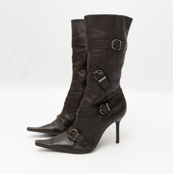 Vintage BAKERS Leather Kitten Heel Boots