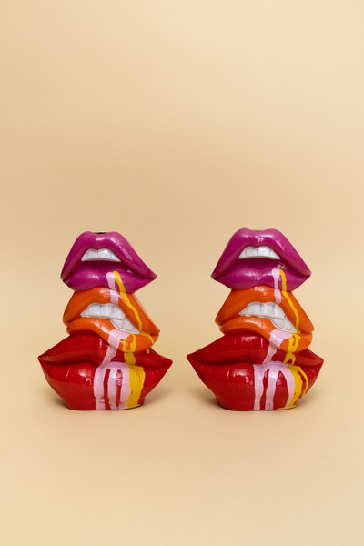 Lips Ceramic Candle Holders