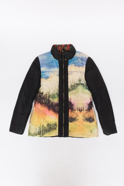 Desigual Multicolor Reversible Puffer