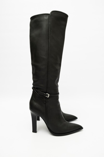 REISS CAITLIN LEATHER KNEE HIGH BOOTS